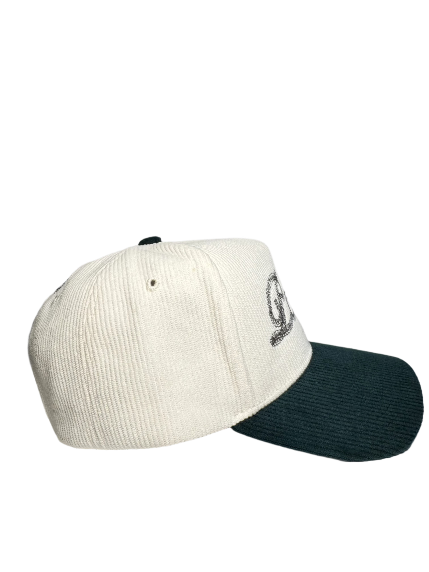 F&F Corduroy Hat - DARK FOREST GREEN/GRAY