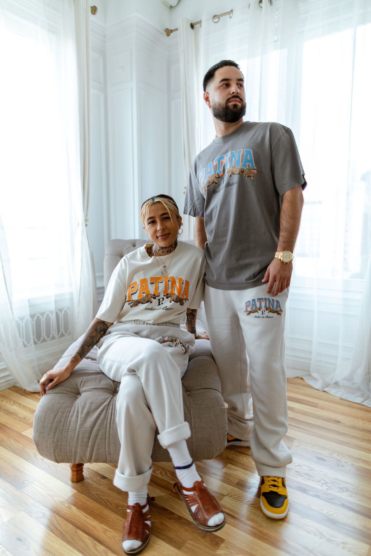 PATINA WILDCATS SWEATPANTS - BONE