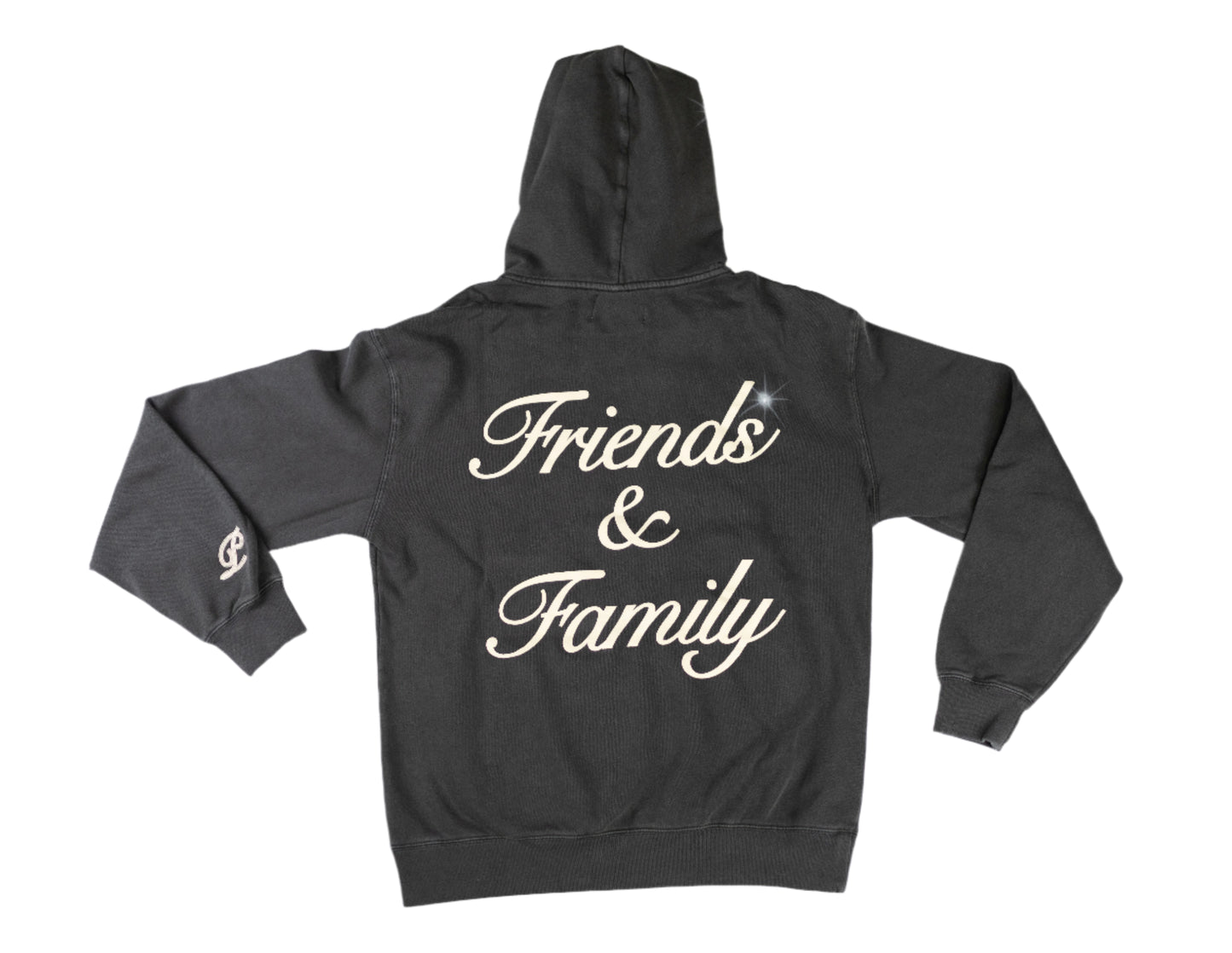 F&F PREMIUM RELAXED HOODIE - FADED BLACK