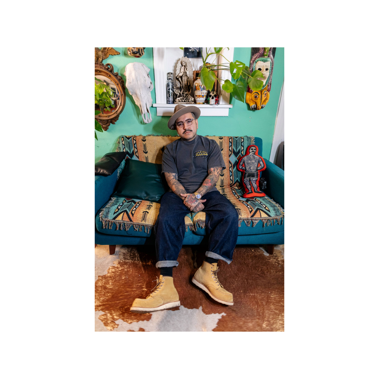 TRULY HUMBLED UNDER GOD. TEE - charcoal grey